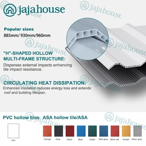 Panel de Techo de PVC Ahorrador de Energía, Lámina de Techo Hueca de PVC de Doble Pared, Panel de Techo de Plástico Termoacústico de 10 mm con Aislamiento Térmico para Hoteles y Villas - Product Image 3