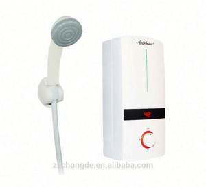 Chauffe-eau de douche instantané électrique multipoint avec affichage à LED Boîtier en plastique Utilisation hôtelière et domestique Fonctionnement en anglais - Product Image 1