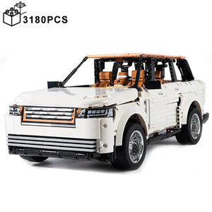 <span class=keywords><strong>KBox</strong></span> 10512 3180 Uds Vehículo de coche blanco técnico montar ladrillos juguetes niños regalos de cumpleaños juegos de bloques de construcción educativos - Product Image 1