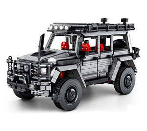 Bloques de construcción para niños, juguete de ladrillos para armar vehículo todoterreno grande, color negro, 2022 - Product Image 6