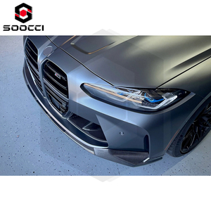 Séparateur avant en fibre de carbone sèche M3 M4 Style MP pour <span class=keywords><strong>BMW</strong></span> G80 G81 M3 G82 G83 M4 mise à niveau avant Scoop pare-chocs lèvre Spoiler menton nouveau - Product Image 5