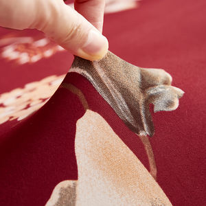 Per la casa di Nozze <span class=keywords><strong>Rosso</strong></span> Floreale Soggiorno Universale Spandex Protettiva Stretch 2-Seat Divano copre - Product Image 5