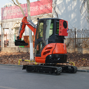 Mini excavadora de 2 toneladas, Control de piloto hidráulico, cola cero, precio de venta barato, excavadora sobre orugas con bomba de motor central - Product Image 2