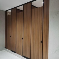 Système de cloisons de toilettes HPL, couleur personnalisée, en stratifié compact, pour aéroport