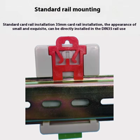 DIN 35mm Rail Digital Temperature Humidity Sensor Transmitter 4~20mA 0-10V RS485 Control Module ABS OEM Humidity Monitor