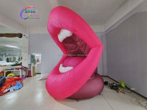 Modelo de aire de labios rosa de 4 metros de alto para pintalabios oral Evento Publicidad Inflables - Product Image 2