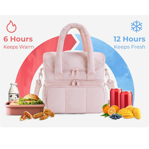 <span class=keywords><strong>Borsa</strong></span> <span class=keywords><strong>Termica</strong></span> Riutilizzabile Grande <span class=keywords><strong>per</strong></span> Lavoro, Picnic, Viaggi, Doppio Scomparto Impermeabile, <span class=keywords><strong>Borsa</strong></span> Frigo Isolata <span class=keywords><strong>per</strong></span> Pranzo - Product Image 5