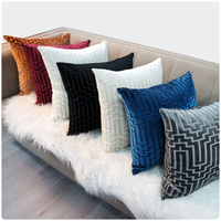 Housse de coussin décorative pour la maison, housse de coussin en polyester jacquard pour la maison ou l'hôtel