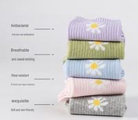 Chaussettes mi-mollet pour femmes 2026, antibactériennes, longues, déodorantes, absorbant la transpiration et respirantes, motif floral mignon, toutes saisons