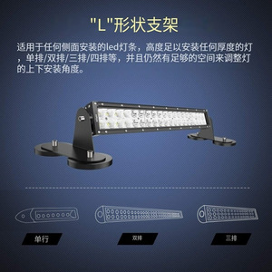 Soporte de montaje ligero de 88 mm de acero al carbono de alta resistencia con soporte magnético para techo para foco LED de coche - Product Image 3
