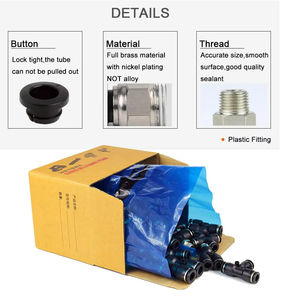 وصلات هوائية بلاستيكية سوداء PC/PCF/PB/PKB/PH/<span class=keywords><strong>PL</strong></span>/PLF/PX/SL بمقاسات 4 مم و6 مم و8/10 مم وسنون 1/8 و1/4 و3/8 و1/2 - Product Image 5