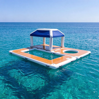 Plateforme aquatique gonflable personnalisée Aqua Ocean, plateforme de baignade gonflable, quai gonflable