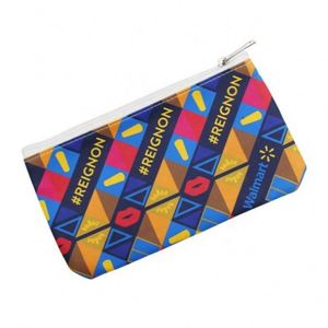 กระเป๋าเครื่องสำอางพีวีซีหนังพิมพ์โลโก้สีสันสดใส กระเป๋าใส่ของใช้ในห้องน้ำแฟชั่น สำหรับของขวัญส่งเสริมการขายและของขวัญทางธุรกิจ - Product Image 4