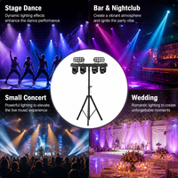 Barre de lumière LED HAT 4x40W RGBW 4-en-1 pour scène, effet Wash Beam Strobe, tête mobile rotative indépendante, pour scène et DJ
