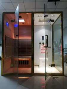 Cabine de <span class=keywords><strong>douche</strong></span> sauna extérieure <span class=keywords><strong>Hammam</strong></span> et Cabina Doccia Con Sauna 150x130 - Product Image 4