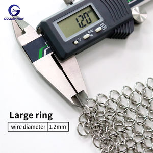 ผ้าม่านตาข่ายโลหะแบบเกลียวสำหรับตกแต่งม่านห่วงโซ่ตกแต่งเทคนิคเชื่อมบริการประมวลผลหน้าจอตัดตามแบบ - Product Image 5