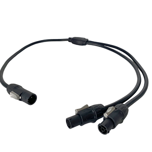 Fconnr Ip65 Powercon True1 Y Splitter Kabel Man Naar Fanout <span class=keywords><strong>2</strong></span> True1 Vrouw - Product Image 1