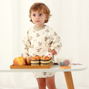 Производитель, детские нагрудники с длинными рукавами, легкие водонепроницаемые Многоразовые нагрудники для От 0 до <span class=keywords><strong>3</strong></span> лет малышей, моющиеся мягкие детские нагрудники - Product Image 4