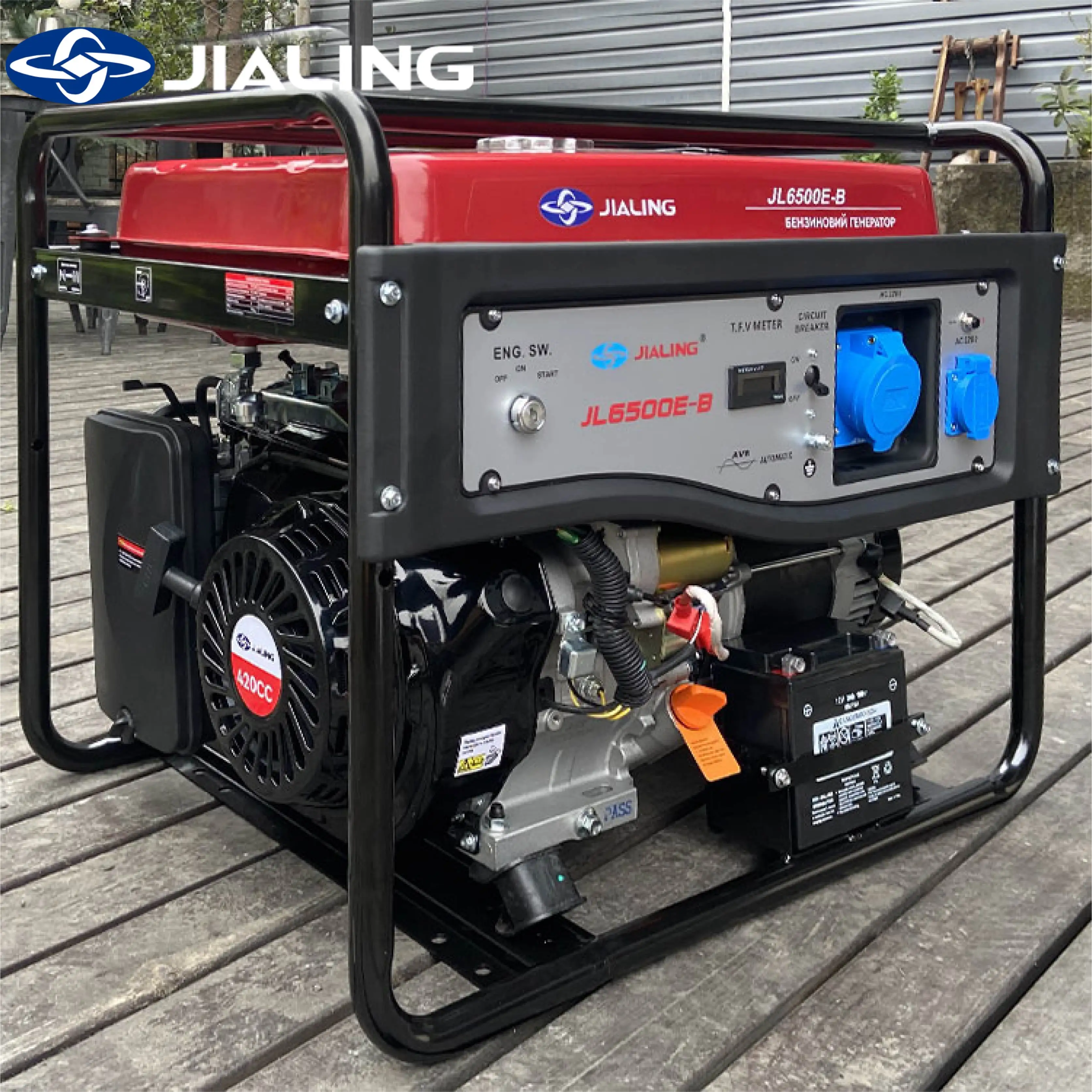 China Factory 5kw power generator electric petrol Engine by honda Single Phase 8KW portable gasoline generators for home camping