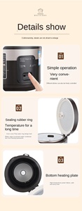 Nouvelle Cuiseuse à Riz Automatique Multifonctionnelle de Qualité Supérieure pour la Maison, en Acier Inoxydable, avec Écran Tactile Numérique et Revêtement Antiadhésif - Product Image 5