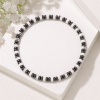 Gelang Batu Roda 2*4mm Trendi, Batu Alam Sederhana Serbaguna dengan Tali Elastis untuk Hadiah