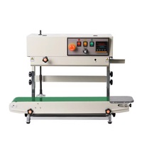 Scelleuse verticale à bande continue FR-770, machine de scellage automatique en acier thermolaqué pour ligne d'emballage de sachets de poudre liquide
