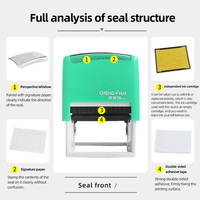 Timbres de bureau auto-imprimés à base d'encre à base d'eau de haute qualité avec divers timbres à encre auto-imprimés pour le bricolage et l'utilisation de scrapbooking