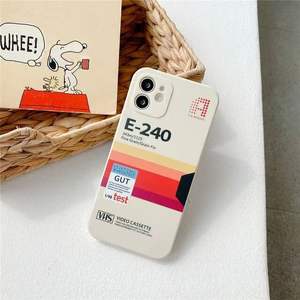 Precio de fábrica TPU Soft Mobile Phone Retro VHS Video Tape Label Design Case para 16 15 14 13 12 11 Pro 7 8 Plus XS <span class=keywords><strong>XR</strong></span> - Product Image 2