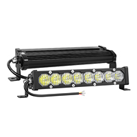 Barre lumineuse LED étanche IP67 pour remorque, VTT, 4x4, voiture, 12 pouces, 40W, projecteur combiné, montage sur grille, lampe de conduite