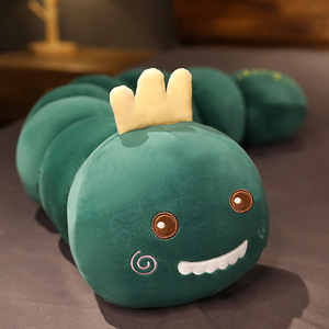 Insetti del fumetto caterpillar peluche farcito e peluche animale giocattolo gigante colorato morbido bruco lungo cuscino per dormire all'ingrosso - Product Image 5