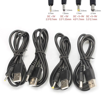 Câble de charge USB 5V vers 9V DC avec connecteurs, 0,8M 1,2M, pour éclairage LED, caméra CCTV, routeur, faible MOQ
