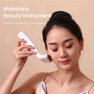 Dispositivo Eléctrico de Masaje Gua Sha con Doble Cabezal de Piedra Bian, Recargable por USB, con Vibración y Calor, para Lifting Facial, Cuidado del Cuello, Portátil, para Puntos de Acupuntura Oculares - Product Image 4