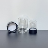 Pot en verre à large ouverture, écologique, recyclable, résistant aux enfants, avec couvercle en dôme résistant aux enfants, 1 oz, 2 oz, 3 oz, 4 oz