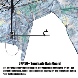 FO Quick <strong>Set</strong> Durable Portable Weather-Resistant Manual UV Protection <strong>Umbrella</strong> Easy-to-Install Break-Up Country Camo Treestand - Product Image 2