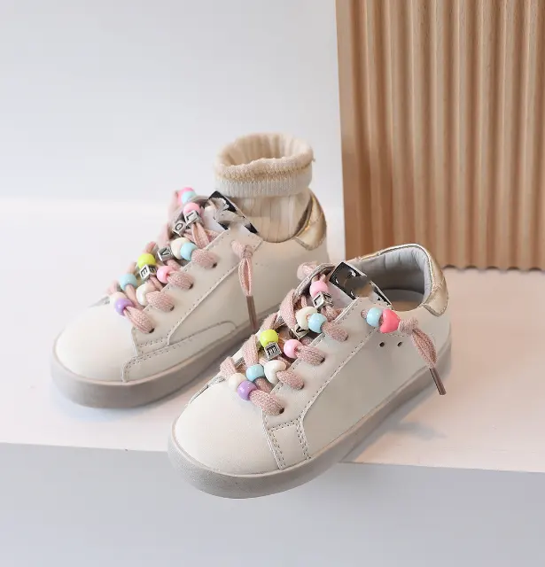 Wholesale Fashion Kids Shoes Gril Sneakers Casual Style 2022 Glitter Sneakers Kids High Quality Kids Sport Shoes