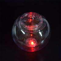 Gobelet personnalisé en plastique écologique de 20 oz certifié CE, en forme de poisson, avec LED, pour fêtes, golf, football, disco, avec paille