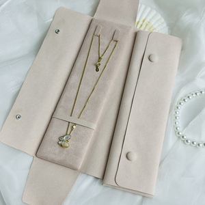 Fermoir magnétique robuste, emballage de bijoux en gros, délai de livraison rapide, sacs à colliers personnalisés imprimés - Product Image 2