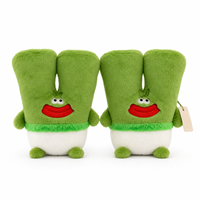 Offre Spéciale : Adorables Peluches Personnages Poireaux Verts de 8 Pouces pour Cadeaux de Fêtes, Décoration de Crèche et Prix de Machines à Pinces