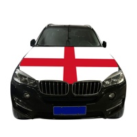 Housse de capot de voiture en spandex universelle avec drapeau de l'Angleterre, bannière pour capot de SUV et camion, croix de Saint George, décoration pour supporters de football, vente en gros
