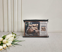 Juego de Ropa de Cama de Poliéster con Estampado Animal 3D de Golden Retriever, Diseño Moderno, Envío Directo desde la UE, Juego de 3 Piezas con Funda de Edredón con Diseño de Perro Adorable