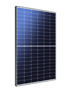 US STOCK Sunpro 445W Panneaux Solaires PERC Demi-Cellule Verre Unique Bifacial Transparent P-Type Cadre Noir Maille Blanche Module PV en CA