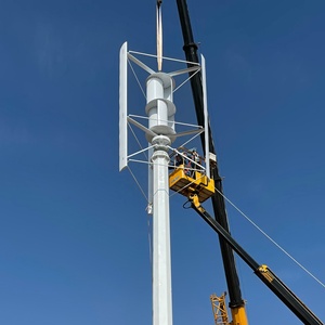 Máy phát điện tua-bin gió thẳng đứng loại H 220V 480V 30kw 50kw 100kw 5 cánh quạt bằng sợi thủy tinh gia cường, rôto ba pha, nam châm vĩnh cửu - Product Image 3