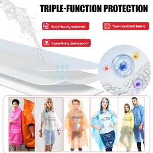 Fabrication Imperméable Jetable en Plastique PE <span class=keywords><strong>Poncho</strong></span> <span class=keywords><strong>de</strong></span> <span class=keywords><strong>Pluie</strong></span> à la Mode en Chine Manteau <span class=keywords><strong>de</strong></span> <span class=keywords><strong>Pluie</strong></span> <span class=keywords><strong>Transparent</strong></span> Imperméable pour Hommes et Femmes - Product Image 2