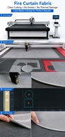 Machine de découpe numérique CNC pour tissus, table de 4 m de large, alimentation automatique par rouleau pour tissu pare-feu enduit, découpe haute précision 0,1 mm