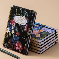 Agenda 2027, carnet à spirales, design floral fantaisie, couverture rigide, A5, 144 pages, agenda de qualité supérieure pour femmes, cadeaux d'entreprise