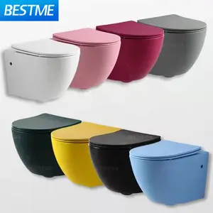 comode toilet Water Closet Back To Wall Toilet Rimless Wash Down ceramic toilet