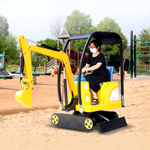 Excavatrice Électrique pour Enfants, à Monnayeur, pour Terrains de Jeux, en Plastique, avec Batterie Rechargeable, Lumières Clignotantes, Prise 110-240V - Product Image 1