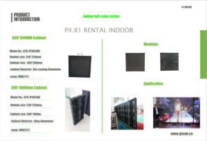 Pantalla LED P3.91mm, Pantalla LED de Alquiler con Carcasa de Fundición a Presión, Pantalla LED Interior P3.91, Pantalla LED de 500 1000 LED <span class=keywords><strong>para</strong></span> Alquiler de Eventos - Product Image 3