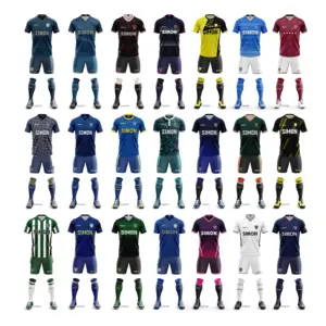 Hot Sale Sublimation Fußball uniform schlicht leer OEM Maßge schneiderte Fußball trikots Fußball trikots