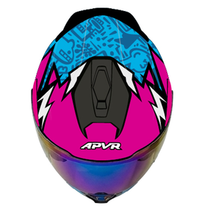 Casco Abatible DOT APVR Nuevo con Calcomanía Street Voltage para Moto/Bicicleta - Diseño Sólido - Product Image 3